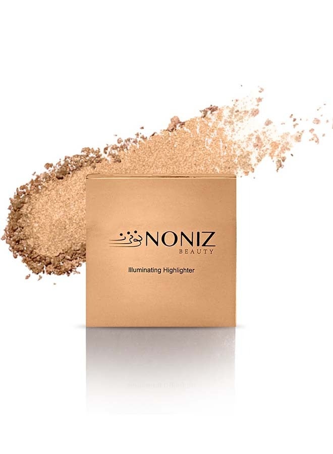NONIZ BEAUTY Powder Highlighter - Metallic Shimmer Highlighting Makeup Powder  (Sparkle) - Image 2