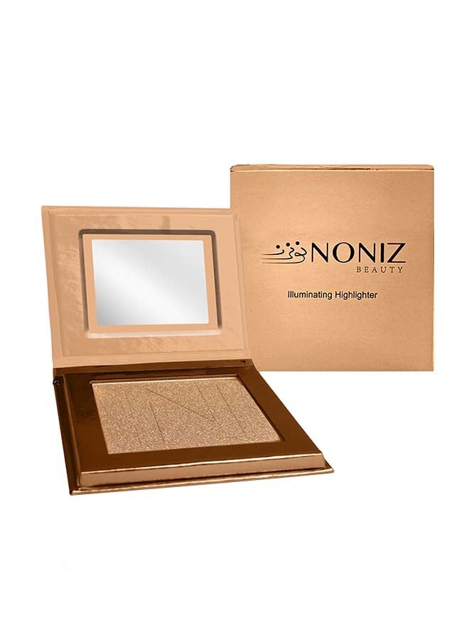 NONIZ BEAUTY Powder Highlighter - Metallic Shimmer Highlighting Makeup Powder  (Sparkle) - Image 1
