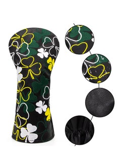 SYOSI SYOSI Golf Club Head Covers, Lucky Clover Golf Head Cover Club Headcover for Drivers Fairway Woods Hybrid Fit Oversized Club Men Women  - Image 2