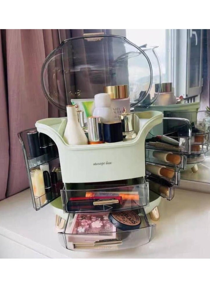 منظم مكياج منظم لتخزين مستحضرات التجميل والاكسسوارات ومقاوم للاتربة مقاس 34*20*30سم - Image 5