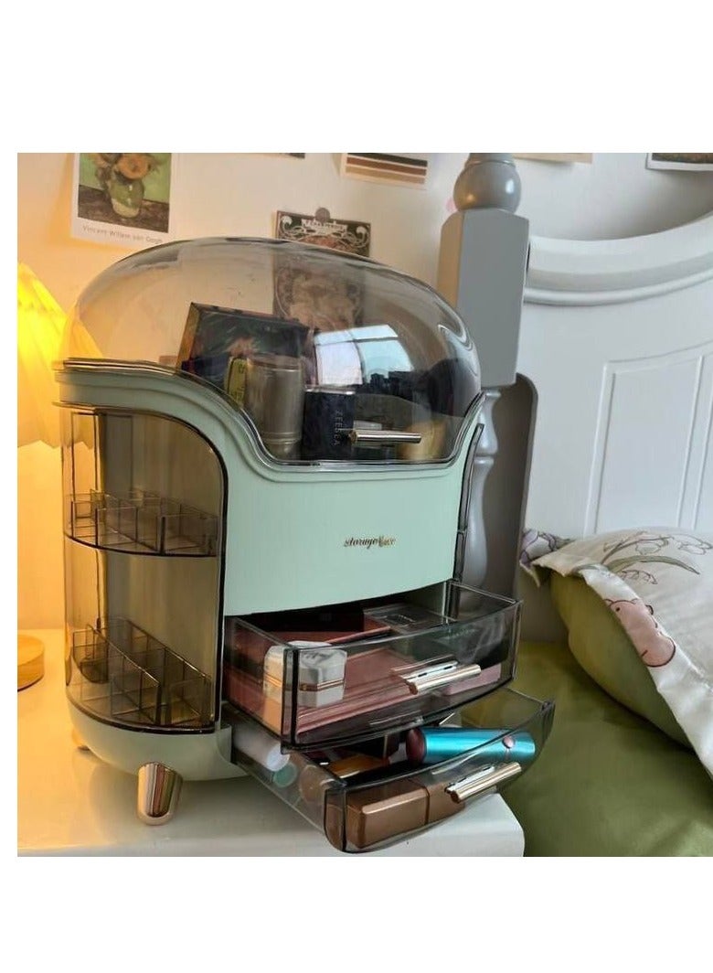 منظم مكياج منظم لتخزين مستحضرات التجميل والاكسسوارات ومقاوم للاتربة مقاس 34*20*30سم - Image 3