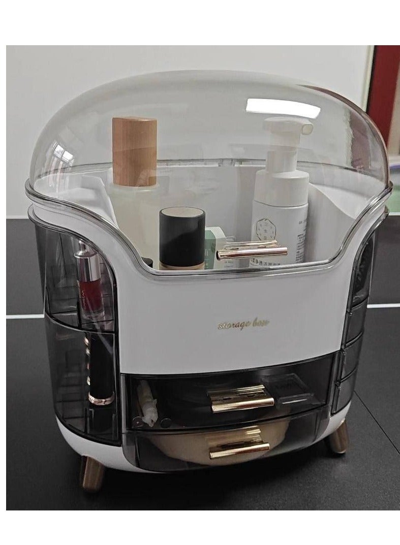 منظم مكياج منظم لتخزين مستحضرات التجميل والاكسسوارات ومقاوم للاتربة مقاس 34*20*30سم - Image 2