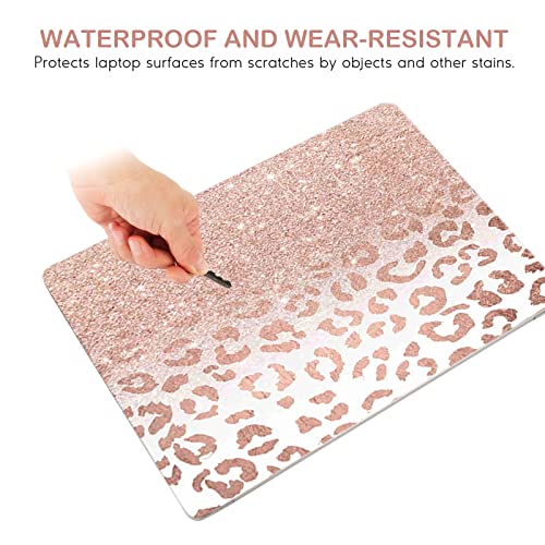 DINKY Laptop Skin Sticker Decal, 12" 13" 13.3" 14" 15" 15.4" 15.6 inch Laptop Universal Reusable Vinyl Skin Stickers Cover Art Decal Notebook PC Personalized Protector-Rose Pink Leopard Print - Image 4