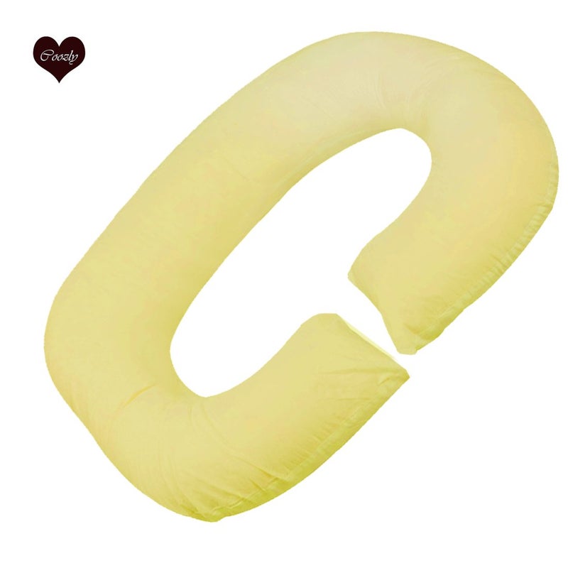 COOZLY وسادة الحمل على شكل C من COOZLY | وسادة الأمومة | أغطية قابلة للإزالة 100% قطن | ألياف PregnoCare الفاخرة | وسادة النوم للحمل (02 بريميوم لايت، بيج1) - Image 2