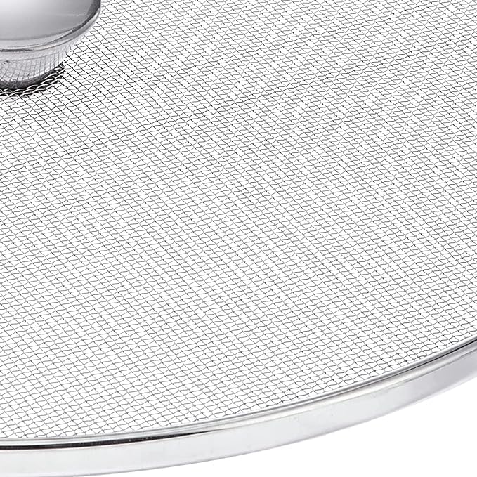 wike Premium Stainless Steel Net CoversMultipurpose StrainersVessel CoversMilk Cover Jaali Set of 3 pcs8 9 10 Inch Bundled with Wike Cleaning Cloth - Image 5