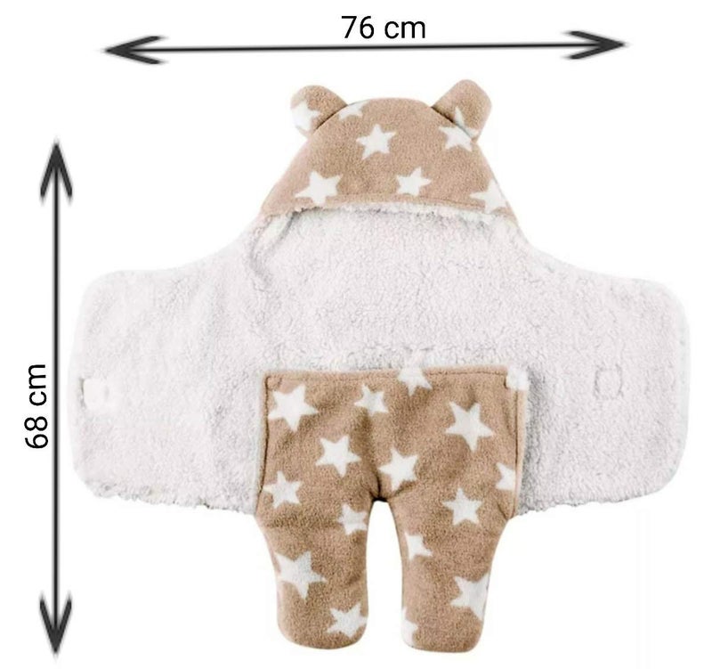 BRANDONN New Born Baby Blanket Swaddle Wrapper Blanket for Babies Cum Baby Sleeping Bag - Image 4