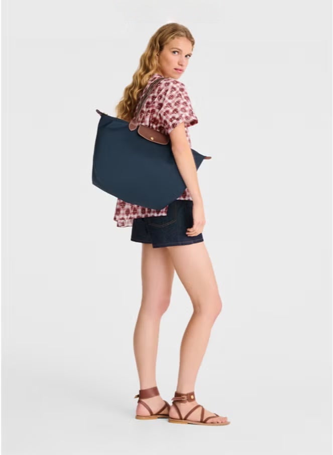 Longchamp Medium Tote Bag for Women,Space Saver Bag Foldable Bag With Zipper Shoulder Bag, Handbag for Travel, Work - Image 2