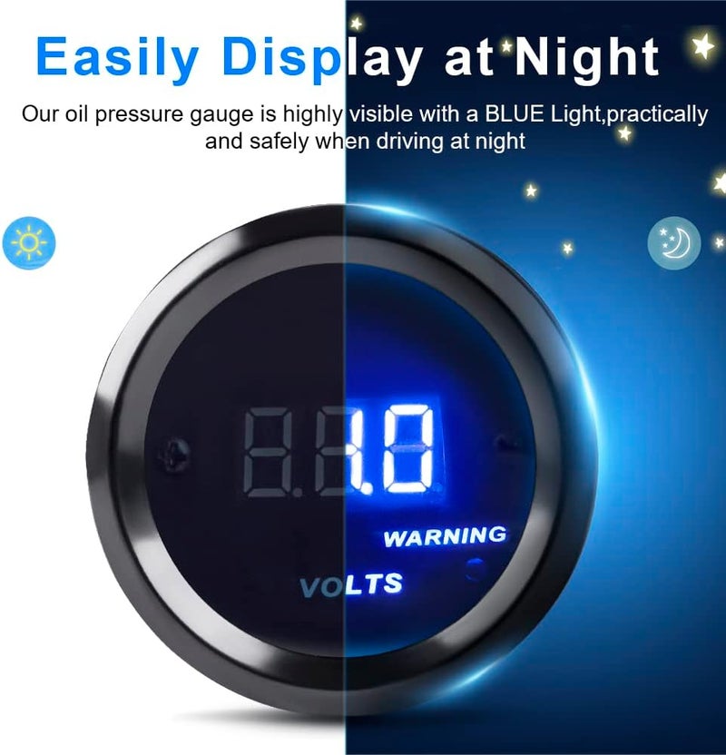 WATERWICH DC12V Blue Digital LED Voltmeter - Image 4
