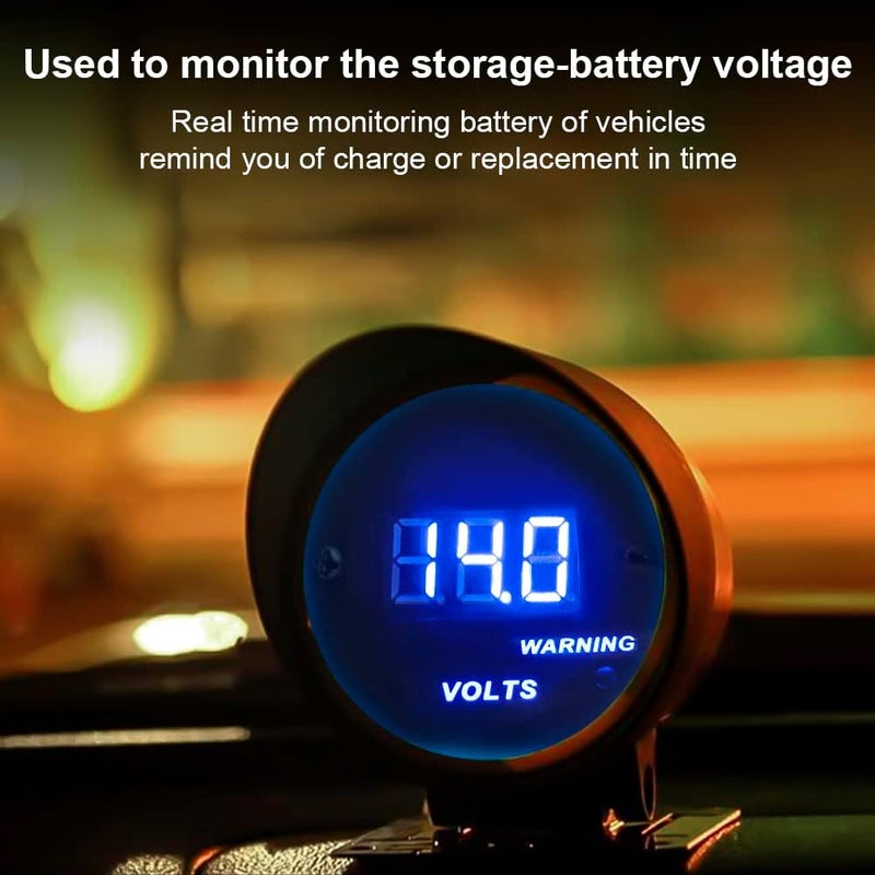 WATERWICH DC12V Blue Digital LED Voltmeter - Image 5