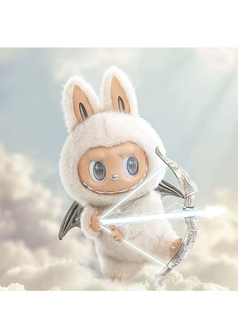 General POP MART little angel Zimomo white vinyl doll 2.0 big baby figure tide play second generation to give gifts to family and friends (20cm)  - Image 2