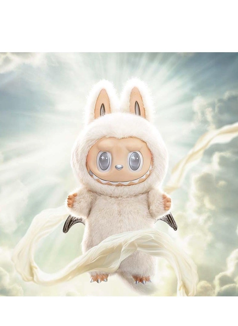 General POP MART little angel Zimomo white vinyl doll 2.0 big baby figure tide play second generation to give gifts to family and friends (20cm)  - Image 3