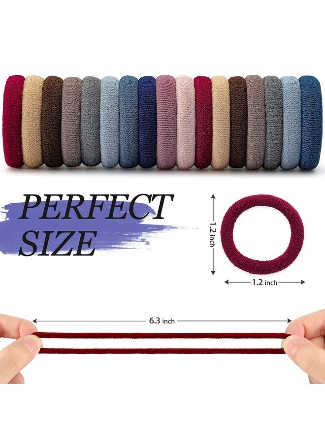 JIRIS 100PCS Hair Ties for Women And Kids, Seamless Thick Hair Band, Elastic Baby Hair Ties No Damage Ponytail Holder, Cotton Toddler Hair Tie, No Crease Small Hair Ties For Toddler Girls (set 3) - Image 2