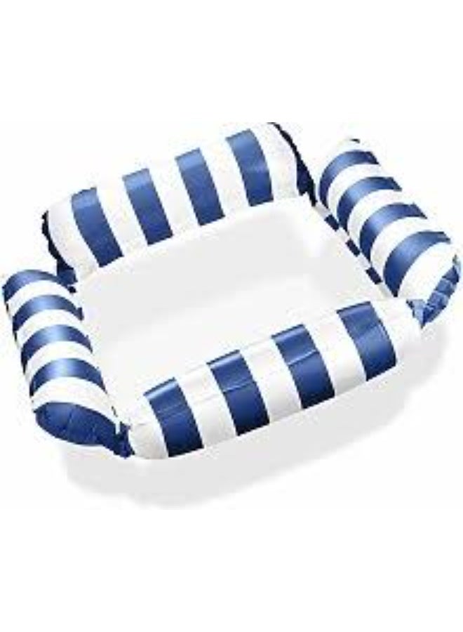 Rwnq Blue Inflatable Adult Lounger Float Comfortable Pool & Beach 4-Way Inflatable Multi-Purpose Pool Lounger - Adult Lounger - Swimming Accessories - Water Float - Water Toys. - Image 1