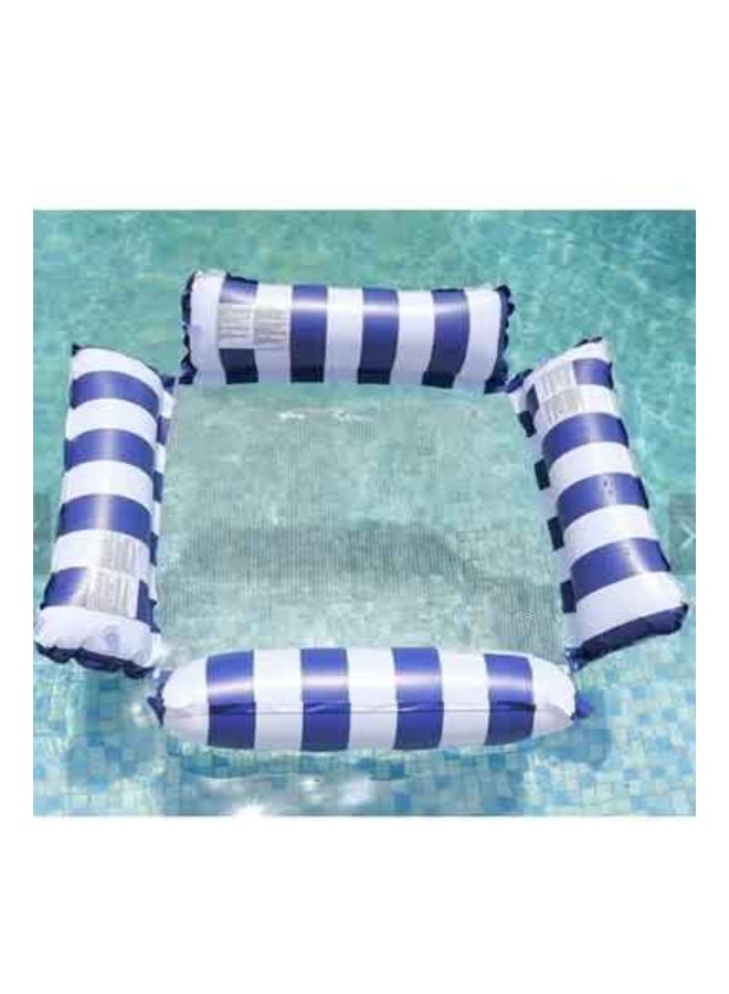 Rwnq Blue Inflatable Adult Lounger Float Comfortable Pool & Beach 4-Way Inflatable Multi-Purpose Pool Lounger - Adult Lounger - Swimming Accessories - Water Float - Water Toys. - Image 3