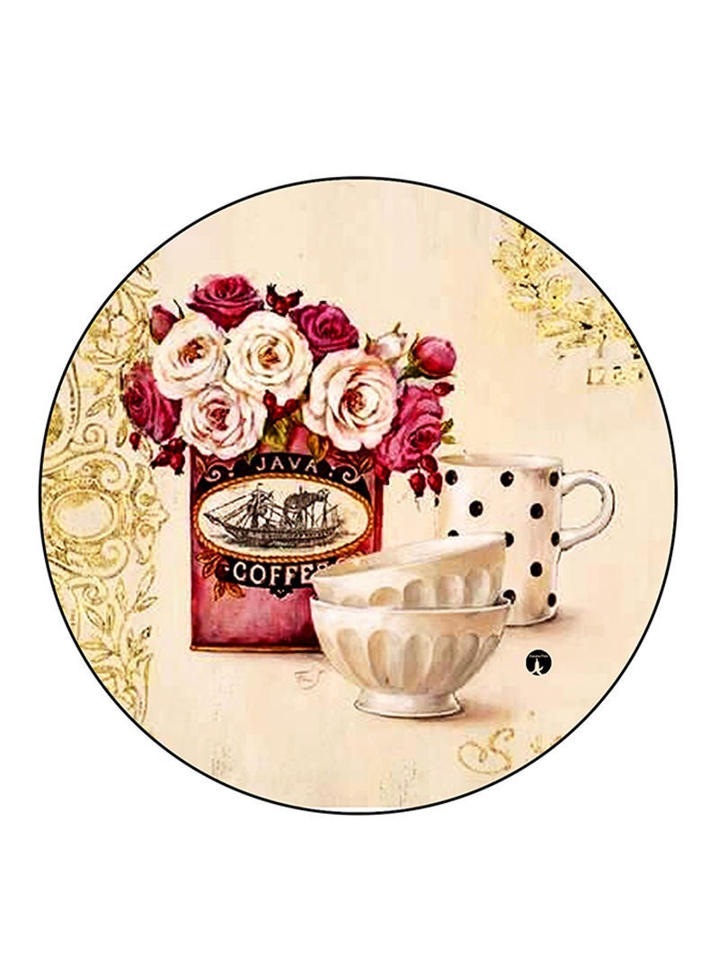 RKN Tea Cups Printed Fridge Magnet  Multicolour - Image 2