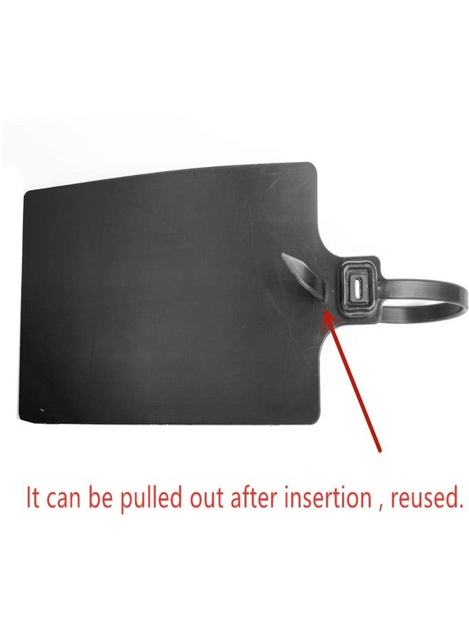 XF-Vel Plastic Seals Shipping Tags Logistics Use Big Sign Tie Large Label Tie, 255mm Total Length, Package of 100pcs (Black) - Image 5
