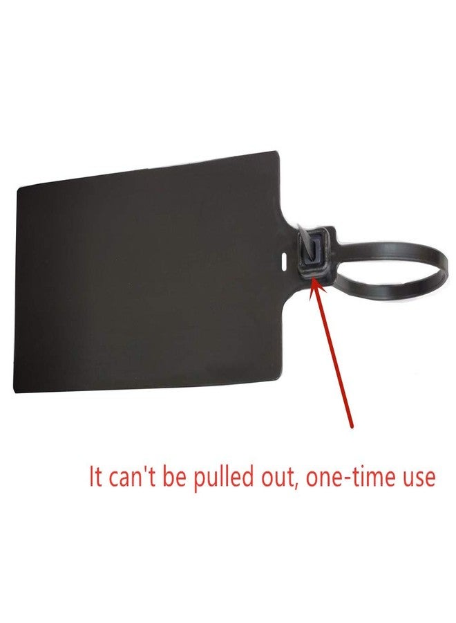 XF-Vel Plastic Seals Shipping Tags Logistics Use Big Sign Tie Large Label Tie, 255mm Total Length, Package of 100pcs (Black) - Image 4