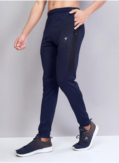 Technosport Men Solid Slim Fit Track Pants with TECHNO DRY by Styli  - Image 3