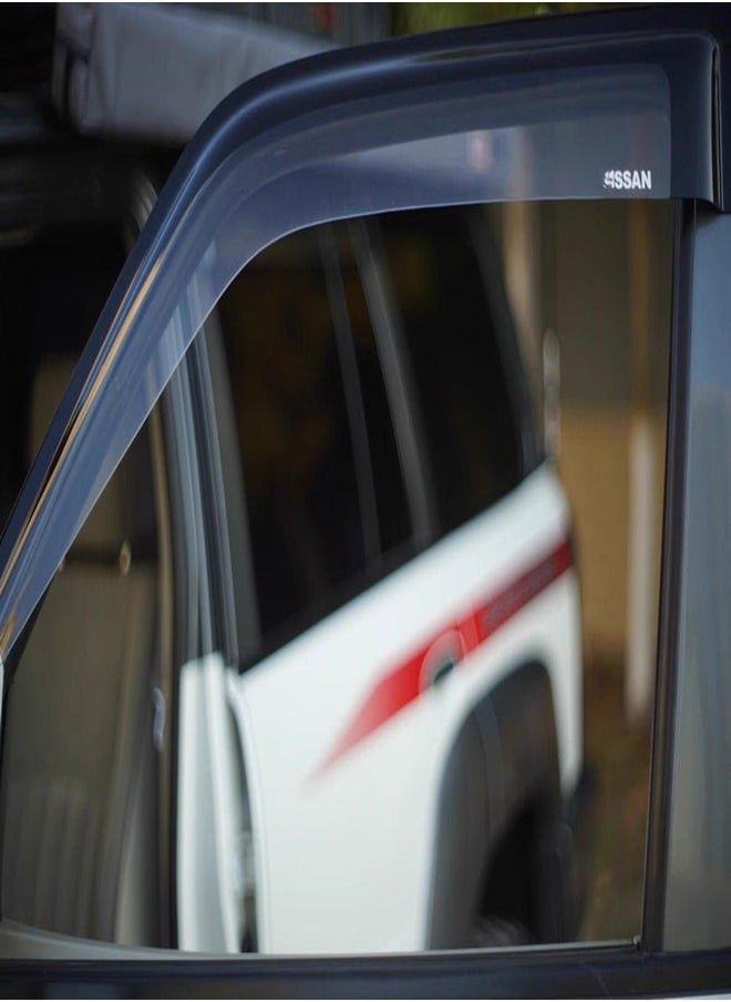 Generic Nissan Patrol Y61 Window Visor, Wind Deflector Rain Visor for Patrol Y61 Safari, Patrol Accessories  - Image 2