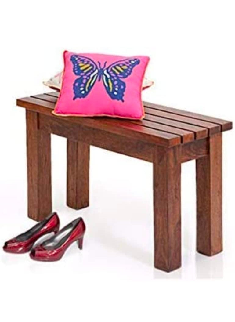 IThree IThree Solid sheesham Wood Solid Sheesham Wood 2 Seater Sitting Bench for Home and Living Room Honey Finish  - Image 1