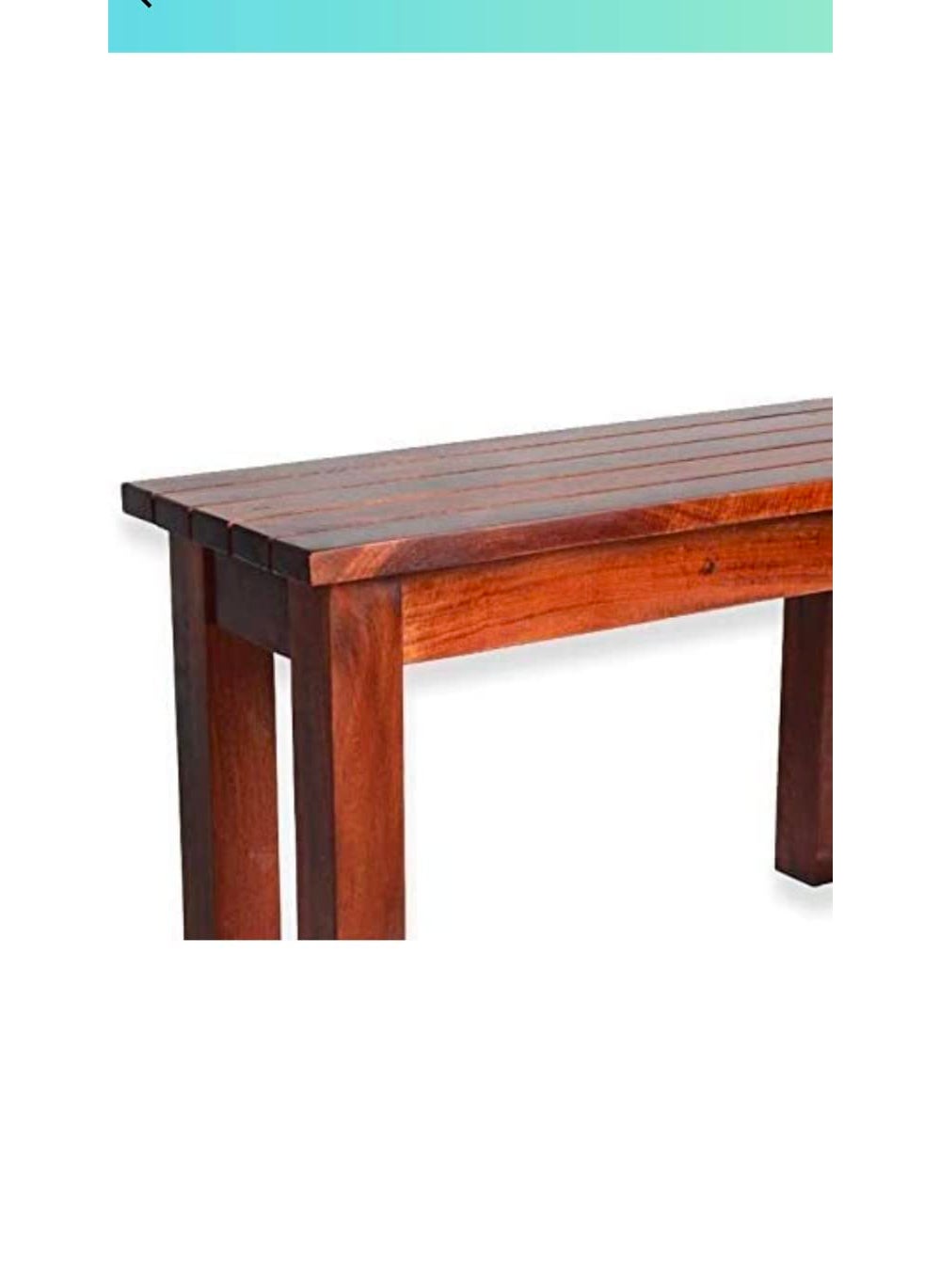 IThree IThree Solid sheesham Wood Solid Sheesham Wood 2 Seater Sitting Bench for Home and Living Room Honey Finish  - Image 5