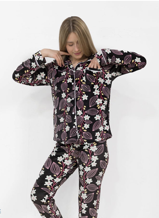 Elegant Velvet Classic-Bloom Black - Image 3