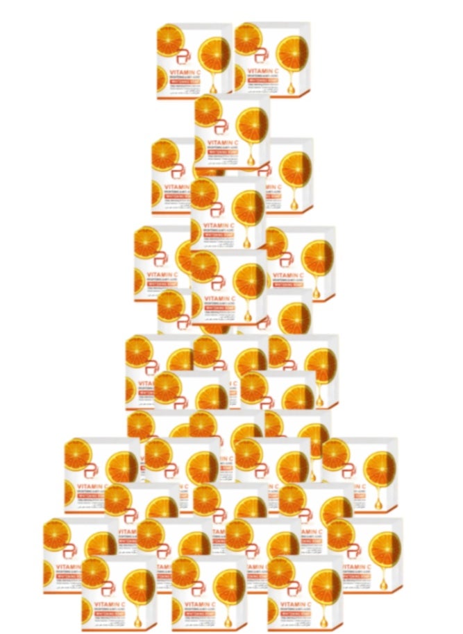 PYRON 33 Pieces Vitamin C Brightening And Anti-Aging Whitening Soap Orange 100grams  - Image 1