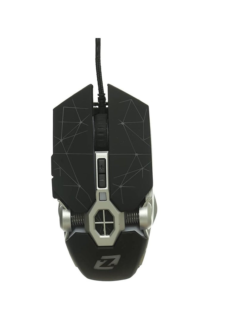 Zero - Zero ZR-2000 Gaming Mouse 3200 Dpi 7 Buttons - Black - Image 1