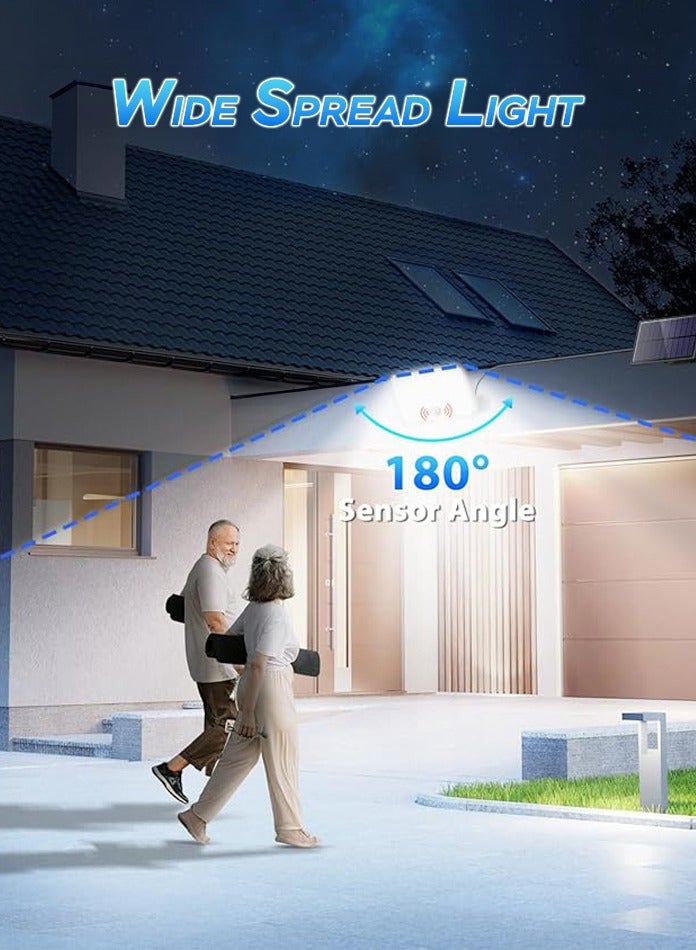 MODI ضوء الفيضانات الشمسي 400 واط IP65 مع مؤقت وجهاز تحكم عن بعد - ساطع للغاية، ضوء أمان خارجي مقاوم للماء - Image 5