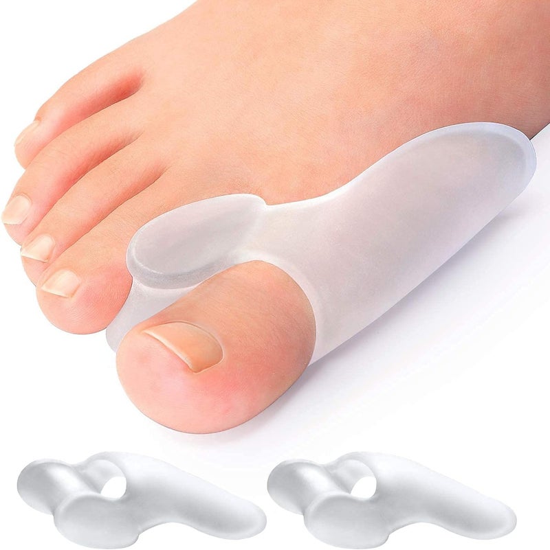 Promifun Bunion Cushion Protector 10 Packs of Bunion Corrector Pads with Separator for Big Toe Gel Shield for Foot Pain Relief Calluses Corns Clear - Image 3