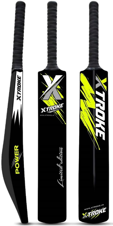 XTROKE Power Edition Hard Plastic Cricket Bat for Tennis Ball | Lightweight Durable for Kids, Adults & Beginners | Full Size Practice (Cricket Bat) - Image 3