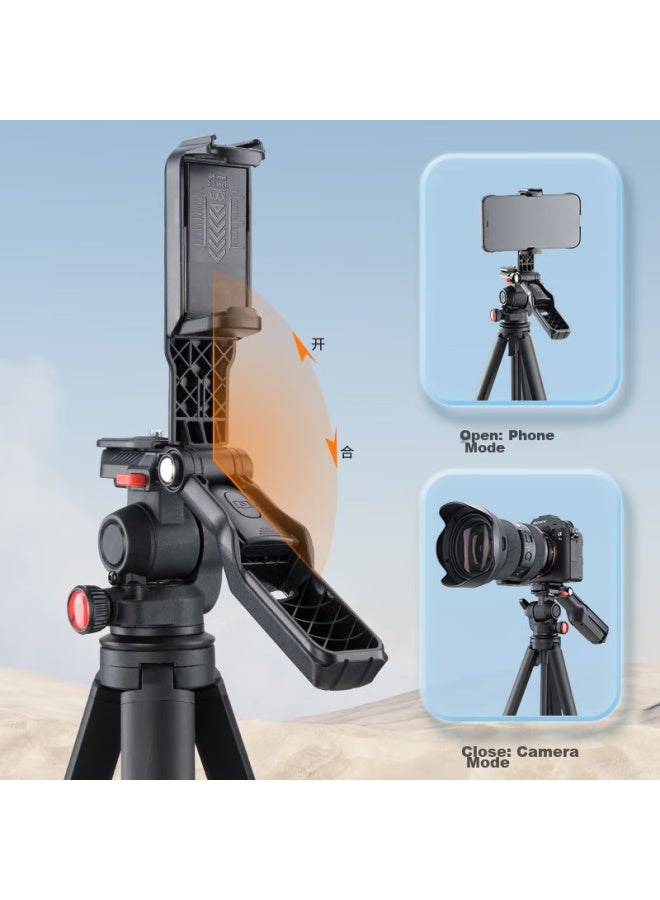 WEIFENG Wf-506X, Mirrorless Camera/Digital Camera/Smartphone, Dual-Use Multifunctional Aluminum Alloy Lightweight Tripod Selfie Video Projector Floor Stand With Bluetooth Remote Control - Image 2