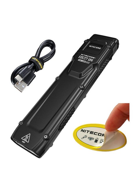 Nitecore EDC27 UHi Flat EDC Flashlight, 3100 Lumen, USB-C Rechargeable, High Lumen Slim with Digital Display Sticker