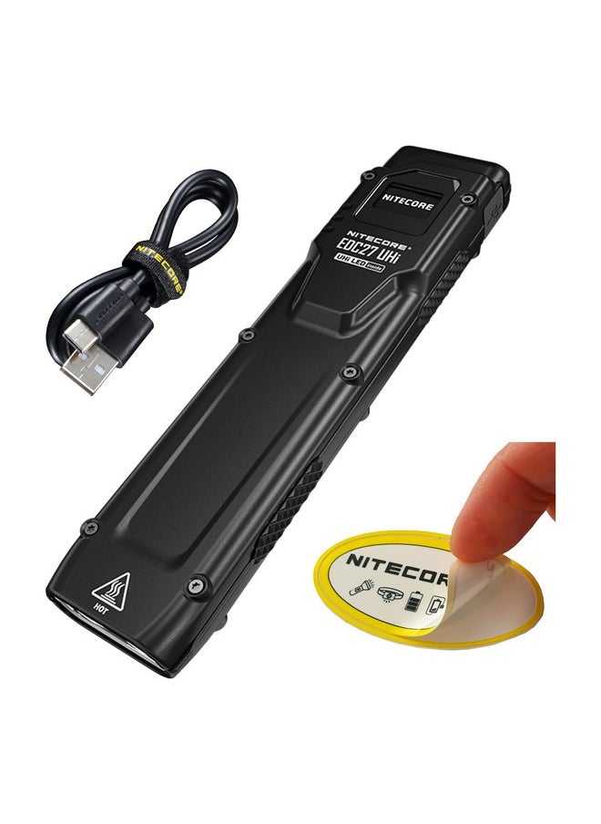 NITECORE Nitecore EDC27 UHi Flat EDC Flashlight, 3100 Lumen, USB-C Rechargeable, High Lumen Slim with Digital Display Sticker  - Image 1