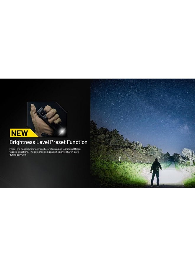 NITECORE Nitecore EDC27 UHi Flat EDC Flashlight, 3100 Lumen, USB-C Rechargeable, High Lumen Slim with Digital Display Sticker  - Image 5