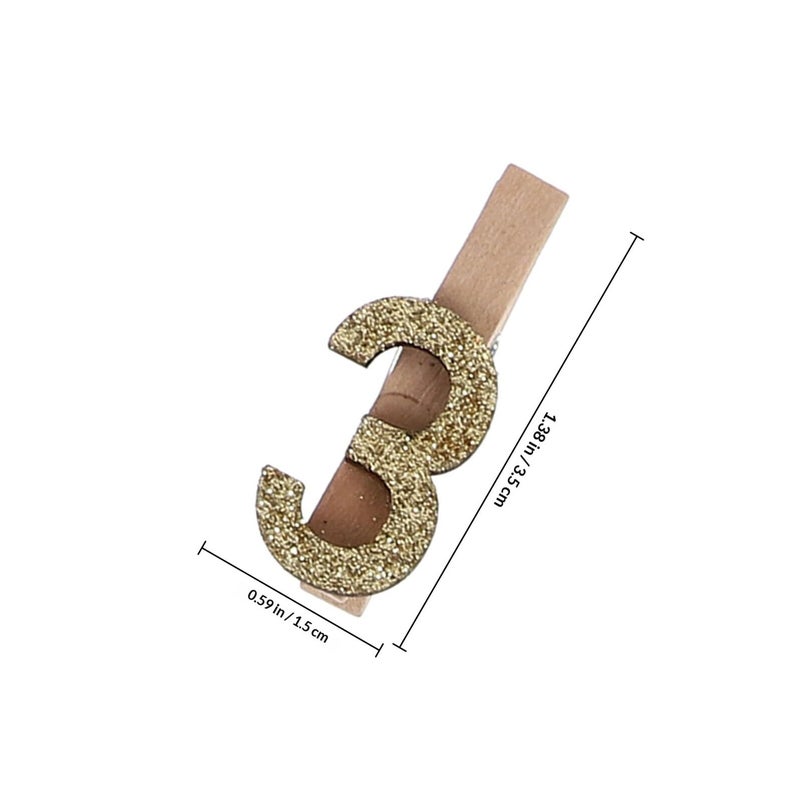 Reusable Small Wooden Photo Clips 24pcs Multi Function Picture Clamps for Party Home Decoration - Image 3