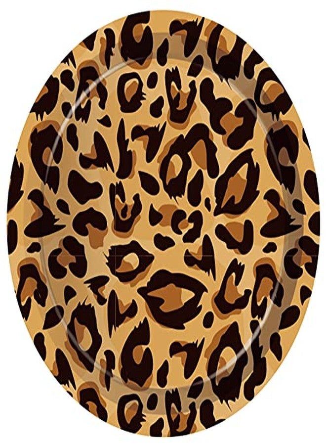 Lide Road Leopard Plates and Napkins Serves 24 Gusets 64 Pcs Leopard Party Supplies Disposable Tableware Set Paper Dinner Dessert Cake Plates Napkins for Leopard Themed Birthday Parties Decoration - Image 4