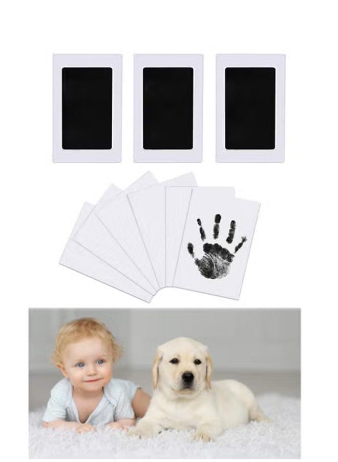 Bukela Baby Handprint and Footprint Kit, 3 Baby Handprint Ink Pads, 6 Imprint Cards, Pet Paw Print, Inkless Print Kit Safe Non-Toxic for baby Feet and Hands, Family Keepsake - Image 1