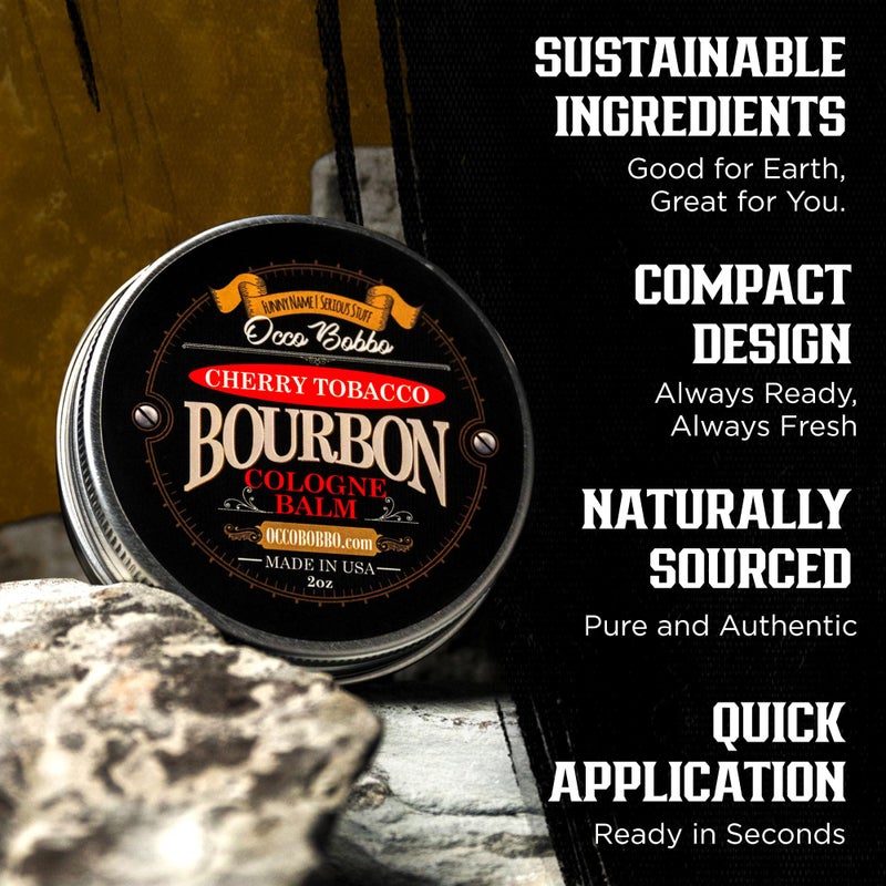 Handy Hound Occo Bobbo Cherry Tobacco Bourbon Cologne for Men - Mens Solid Cologne Bourbon - Bold and Masculine Scent - Perfectly Crafted for the Modern Man - Made in the USA (2 oz) - Image 2