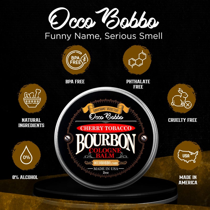 Handy Hound Occo Bobbo Cherry Tobacco Bourbon Cologne for Men - Mens Solid Cologne Bourbon - Bold and Masculine Scent - Perfectly Crafted for the Modern Man - Made in the USA (2 oz) - Image 3