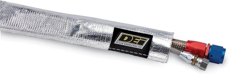 Design Engineering 010404 Heat Sheath 1-1/4" I.D. x 3ft Aluminized Sleeving for Ultimate Hi-Temp Protection - Image 1