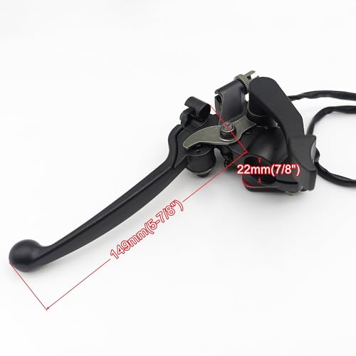 YGQ 7/8" 22mm Thumb Throttle Cable with Dual Brake Lever Assembly for 50cc 90cc 150cc 250cc ATV Quad Roketa Taotao Sunl Kazuma Go Kart - Image 2