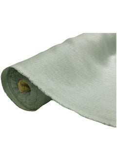 JewelOnPalette 100% Pure Linen Fabric, 58" Wide Linen Material for Cut by The Yard for Dress, Blouse, Shirt, Craft and Embroidery - Light Grey  - Image 2