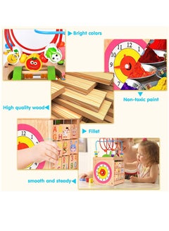 Wooden Activity Cube 6 in 1 Activity Center Toy Montessori Wood Toys Early Learning  Educational Toy with Bead Maze Shape Sorter and Bells - pzsku/Z8753B44EB5514EC56EB5Z/45/_/1688349304/0f088b5c-104a-473b-bb09-75babbaf7f86