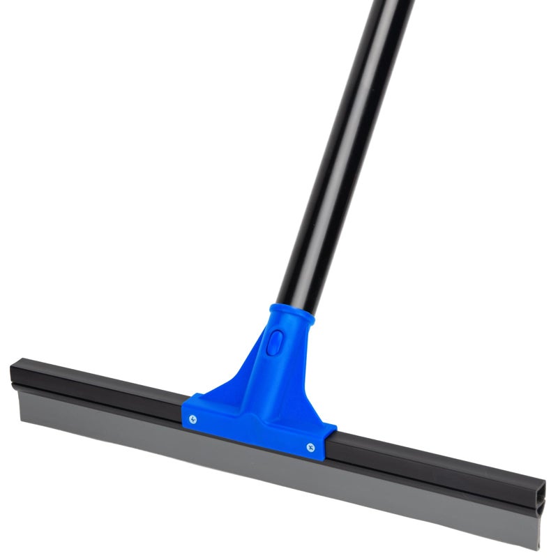 Floor Squeegee Heavy Duty 45 cm Rubber Squeegee Household Floor Wiper with160 cm Long Handle for Bathroom Tile Garage Concrete Deck Shower Glass Window Cleaning
