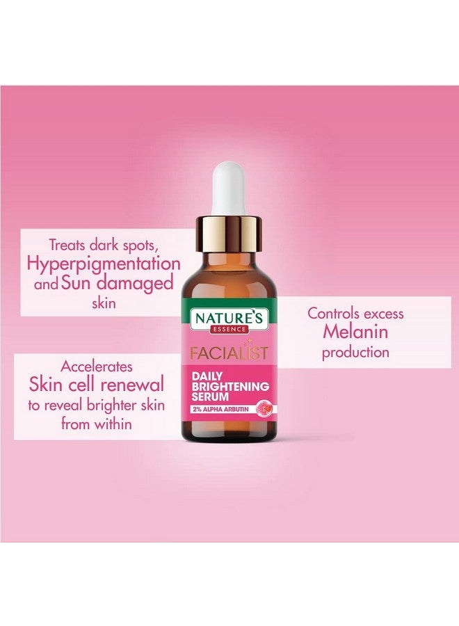 Nature's Essence NATURES ESSENCE 2% Alpha Arbutin Daily Brightening Serum, Skin Brightening Face Serum For Women, Face Serum For Glowing Skin, 30ml - Image 3