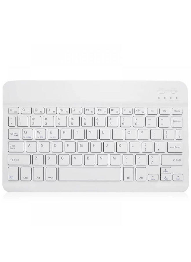 SHOPI Bluetooth Keyboard and Mouse Combo Ultra-Slim Portable Compact Wireless Mouse Keyboard Set for IOS Android Windows Tablet Phone iPhone iPad Pro Air Mini (White)  - Image 3