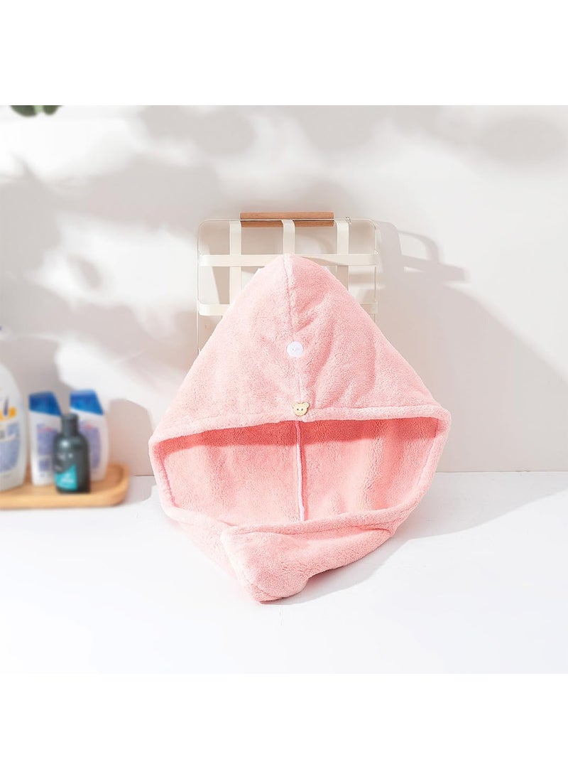 PROLIXR PROLIXR Microfiber Hair Towel Wrap Quick Drying FrizzFree Hair Super Absorbent Gentle on Hair and Skin Hair Types Microfiber Towel For Hair Wrap Pink Created by Savio John Pereira  - Image 2