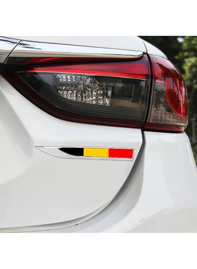 NIBEMINENT 2-Piece German Flag Pattern Car Decorative Sticker - Image 4