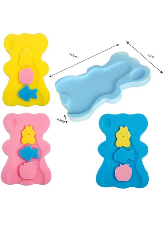 Generic Baby Bath Cushion Infant Bath Sponge Bath Mat(Pink)  - Image 2